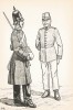 Шведские драгуны в униформе образца 1845-52 гг. Svenska arméns munderingar 1680-1905. Стокгольм, 1911