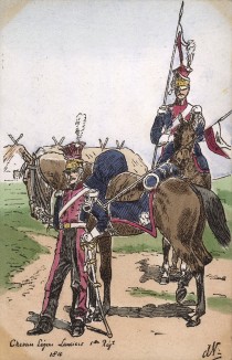 1810 г. Польские уланы Великой армии Наполеона. Коллекция Роберта фон Арнольди. Германия, 1911-29