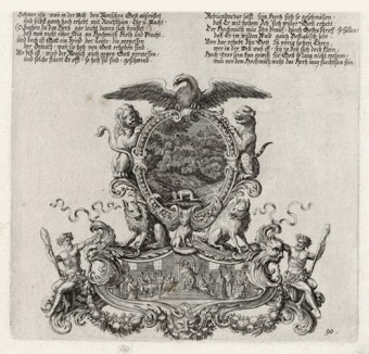 Толкователи сна Навуходоносора (из Biblisches Engel- und Kunstwerk -- шедевра германского барокко. Гравировал неподражаемый Иоганн Ульрих Краусс в Аугсбурге в 1700 году)