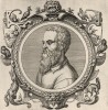 Гийом Ронделе (1507--1566 гг.) -- врач, фармацевт и один из основателей современной ботаники (лист 42 иллюстраций к известной работе Medicorum philosophorumque icones ex bibliotheca Johannis Sambuci, изданной в Антверпене в 1603 году)