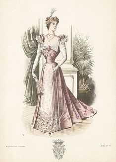 Французская мода из журнала La Mode de Style, выпуск № 52, 1896 год.