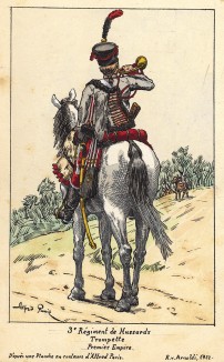 Трубач 3-го полка французских гусар. Коллекция Роберта фон Арнольди. Германия, 1911-29
