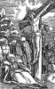 Мария у креста Иисуса Христа. Иллюстрация Ганса Шауфелейна к Via Felicitatis. Издал Johann Miller, Аугсбург, 1513