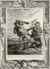 Геракл, поражающий гидру (лист известной работы "Храм муз", изданной в Амстердаме в 1733 году)