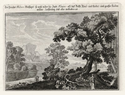 Пророк Наум (из Biblisches Engel- und Kunstwerk -- шедевра германского барокко. Гравировал неподражаемый Иоганн Ульрих Краусс в Аугсбурге в 1700 году)