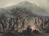 Караван армянских купцов в Закавказье. Le Caucase pittoresque князя Гагарина, л. XXXIII, Париж, 1847