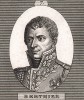 Луи-Александр Бертье (1753-1815), маршал Франции (1804), вице-коннетабль (1807), князь Нёвшательский и герцог Валанженский (1805), князь Ваграмский (1809). Военный министр (1799-1807) и начальник штаба Наполеона I (1799-1814). Разработал основы штабной