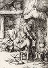 Отец семейства. Офорт Адриана ван Остаде, 1648 год. 