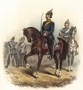 Офицер прусских гвардейских драгун в униформе образца 1870-х гг. Preussens Heer. Берлин, 1876