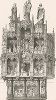 Заалтарный образ собора в Бру, XVI век. Meubles religieux et civils..., Париж, 1864-74 гг. 