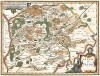 Карта региона Валуа. Le Pais de Valois. Составил Хенрикус Хондиус. Амстердам, 1632 