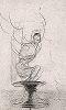 Иллюстрация Одилона Редона к «Цветам зла» Шарля Бодлера. Стих XLVII: "Флакон из-под духов: он тускл, и пуст, и сух, / Но память в нем жива, жив отлетевший дух". 