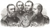 Прусские генералы - победители в Датско-прусской войне 1864 г. Preussens Heer, стр.87. Берлин, 1876 