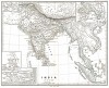 Древняя Индия. Карта из "Atlas Antiquus" (Древний атлас) Карла Шпрюнера и Теодора Менке, Гота, 1865 год
