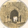 Одни из городских ворот Дербента (Русский художественный листок. № 20 за 1852 год)