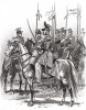 Конные егеря африканского корпуса французской армии в 1830 году (из Types et uniformes. L'armée françáise par Éduard Detaille. Париж. 1889 год)