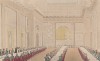 Доктор Синтакс на заседании масонской ложи. Иллюстрация Томаса Роуландсона к поэме Вильяма Комби "Путешествие доктора Синтакса в поисках живописного". Лондон, 1881
