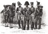 Французские жандармы в униформе образца 1824 года (из Types et uniformes. L'armée françáise par Éduard Detaille. Париж. 1889 год)