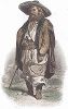 Молдавский пастух из окрестностей Дуная. Лист из серии Musée Cosmopolite; Musée de Costumes, Париж, 1850-63
