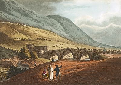 Мост дочерей Иакова. Лист из серии "Picturesque Scenery of the Holy Land & Syria", Лондон, 1803