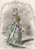 Поэтичная барышня Шиповник. Иллюстрация блестящего Жана Гранвиля из Les Fleures animees, Париж, 1847. 