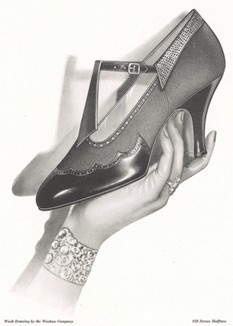 Модные в 1920-х годах туфельки. 
