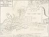 План Полтавской битвы, состоявшейся 8 июля 1709 года. Лист из Theatrum Europaeum Маттеуса Мериана. 