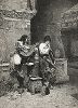 "Ухаживание" работы Рафаэля Арменизе. Moderne Kunst..., т. 9, Берлин, 1895 год. 