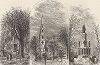 Памятные места Провиденса и его окрестностей, штат Род-Айленд. Лист из издания "Picturesque America", т.I, Нью-Йорк, 1872.