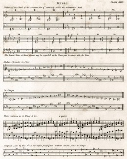 Музыка. Аккорд. Encyclopaedia Britannica. Эдинбург, 1806