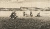 Вид на Сент-Хелиер -- город и порт на острове Джерси в проливе Ла-Манш. Своё название город получил от Святого Хельера - христианского мученика, проживавшего здесь в VI веке и убитого пиратами. Modern Universal British Taveller, 1779
