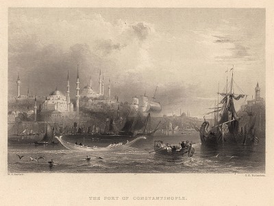 Константинополь (Стамбул). Порт. The Beauties of the Bosphorus, by miss Pardoe. Лондон, 1839