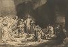 "Лист в сто гульденов" Рембрандта. Копия работы Леопольда Фламенга.