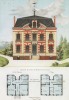 Домик в предместье Парижа Нёйи-сюр-Сен (из популярного у парижских архитекторов 1880-х Nouvelles maisons de campagne...)
