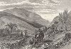 Гора Вашингтон, вид с дороги Конвей-роуд, штат Нью-Гемпшир. Лист из издания "Picturesque America", т.I, Нью-Йорк, 1872.
