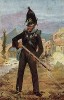 Прусский гренадер. По рисунку Рихарда Кнотеля. Коллекция Роберта фон Арнольди. Германия, 1911-29