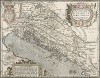 Карта древней Паннонии и Иллирии. Pannoniae et Illyrici veteris tabula. Составил Абрахам Ортелиус. Антверпен, 1590