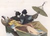 Прибытие гостей на венецианский карнавал (XVII век) (лист 133 работы Жоржа Дюплесси "Исторический костюм XVI -- XVIII веков", роскошно изданной в Париже в 1867 году)