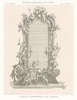 Псише по эскизам Нильсона, XVIII век. Meubles religieux et civils..., Париж, 1864-74 гг. 