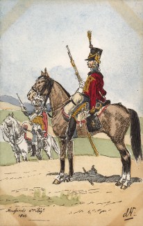 1806 г. Гусары Великой армии Наполеона. Коллекция Роберта фон Арнольди. Германия, 1911-29