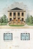 Эскиз дома в неоклассическом стиле (из популярного у парижских архитекторов 1880-х Nouvelles maisons de campagne...)