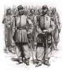 Алжирские стрелки (из Types et uniformes. L'armée françáise par Éduard Detaille. Париж. 1889 год)