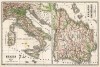 Карта Италии, Испании и Португалии. Новый учебный географический атлас для полного гимназического курса, состоящий из 38 карт. Санкт-Петербург, 1907