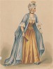 Маскарадный костюм "Стиль Ватто". Лист из издания "Fancy Dresses Described; Or, What to Wear at Fancy Balls", Лондон, 1887 год