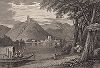Луго -- город в испанской Галисии. Meyer's Universum, Oder, Abbildung Und Beschreibung Des Sehenswerthesten Und Merkwurdigsten Der Natur Und Kunst Auf Der Ganzen Erde, Хильдбургхаузен, 1833 год.