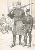 Солдаты первого гренадерского полка шведской лейб-гвардии в полевой форме образца 1900 г. Svenska arméns munderingar 1680-1905. Стокгольм, 1911