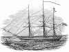 Американский военный винтовой пароход "Принстон", построенный в 1843 году на верфи в Филадельфии инженером Джоном Эрикссоном (1803 -- 1889 гг.) и капитаном Робертом Стоктоном (1795 -- 1866 гг.) (The Illustrated London News №108 от 25/05/1844 г.)