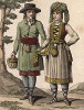 Вотяки (удмурты). Homme et femme wotyaks (фр.). Париж, 1807