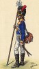 1803 г. Капрал 12-го пехотного полка армии королевства Бавария с протазаном. Коллекция Роберта фон Арнольди. Германия, 1911-29
