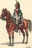 1800 г. Кавалерист 6-го драгунского полка французской армии. Коллекция Роберта фон Арнольди. Германия, 1911-28